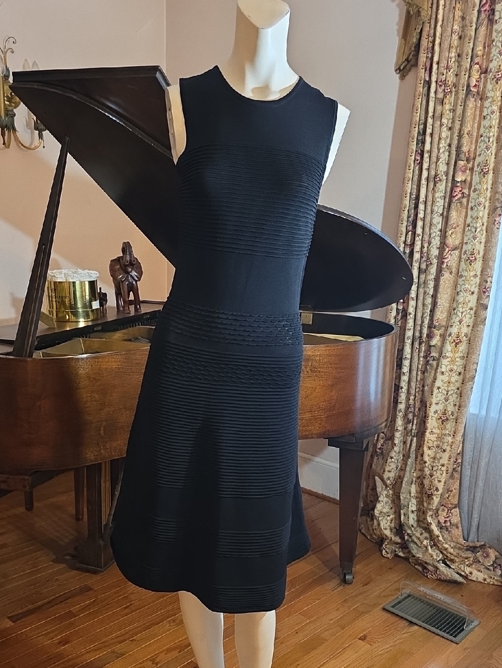 Antonio Melani Classic Black Sleeveless A-Line Dress